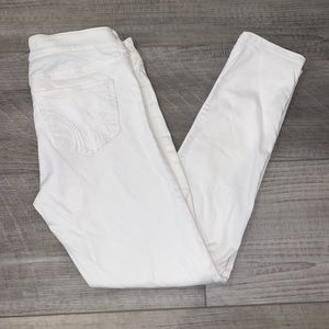 Hollister white skinny jeans